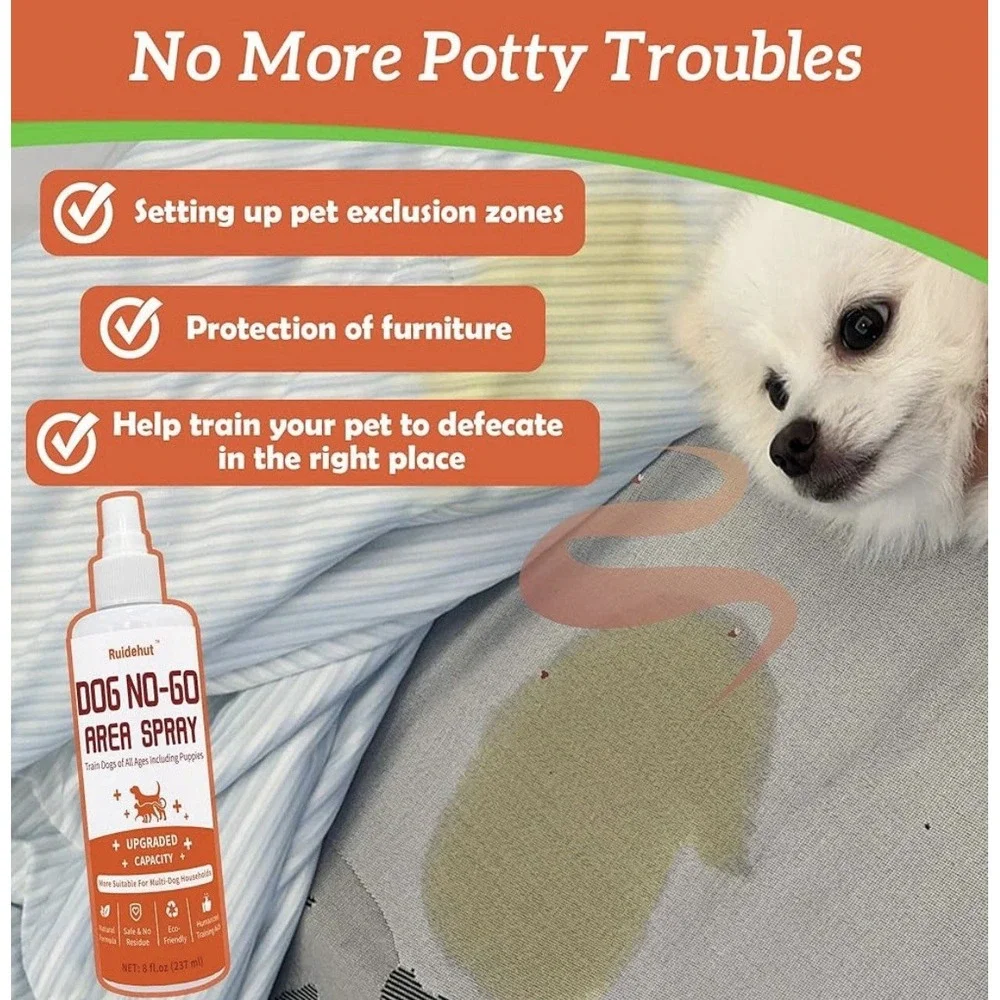 Puppy Training Spray Set - Dog Potty Training and No-Go Area Sprays 8 Fl. Oz. Ea